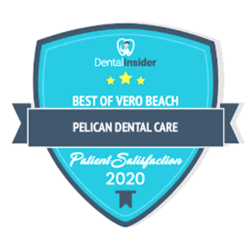 Dental Insider Mejor de Vero Beach Satisfacción del Paciente 2020 - Pelican Dental Care