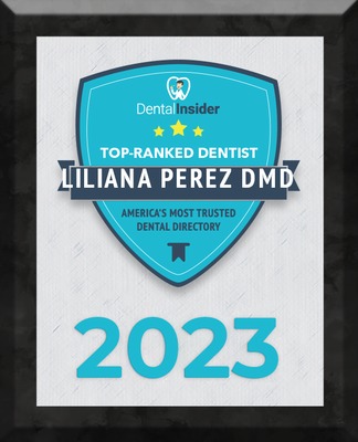 Dental Insider Top-Ranked Dentist 2023 - Liliana Perez DMD - Pelican Dental Care Vero Beach
